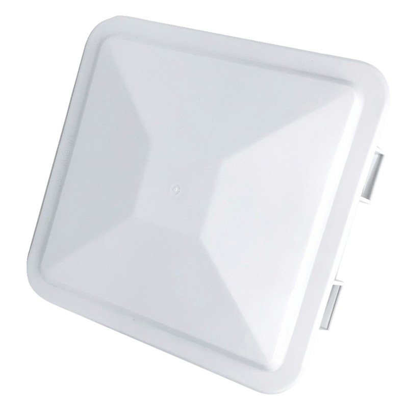 COUVERCLE LANTERNEAU THERMOFORM 400 X 400 BLANC