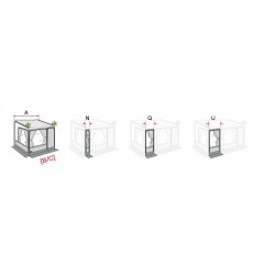 PRIVACY ROOM F45/F70 ET ZIP FACADE 50 CM - FIAMMA