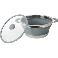 FAIT-TOUT PLIABLE VOLCANO FOLD-AWAY EN SILICONE ET INOX Ø 20 CM BRUNNER