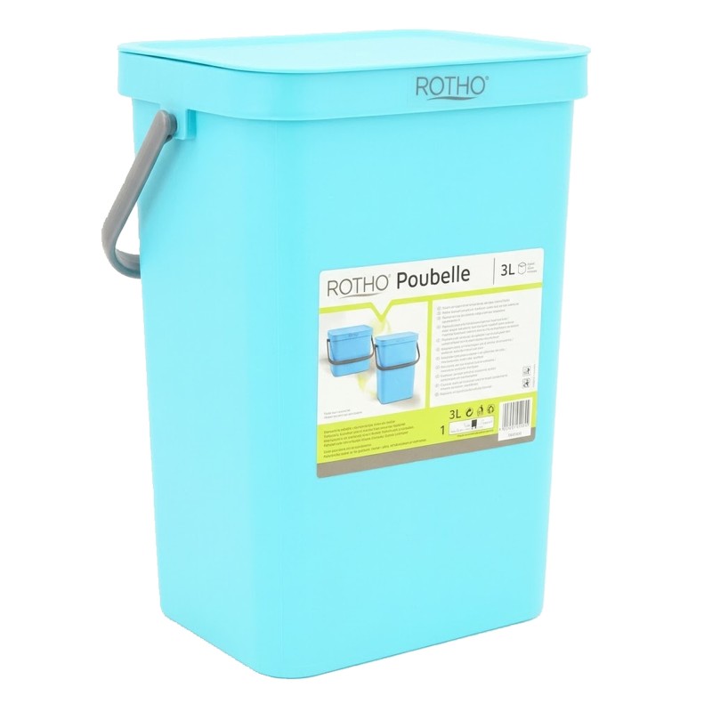 GRANDE POUBELLE BLEUE 12 LITRES INCASA