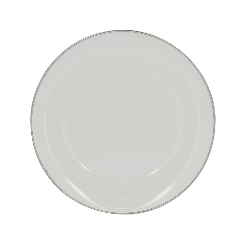 PACK DE 4 ASSIETTES EN ACIER EMAILLE - INCASA