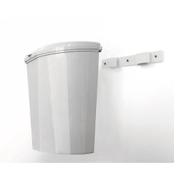 POUBELLE DE PORTE GRISE 6,5L