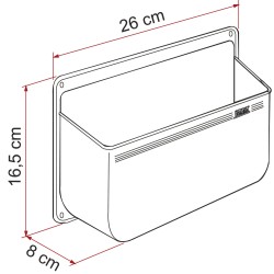 RANGEMENT FIAMMA RANGE TOUT POCKET L - BLANC
