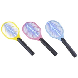 RAQUETTE ELECTRIQUE ANTI-INSECTE COLORIS ASSORTIS