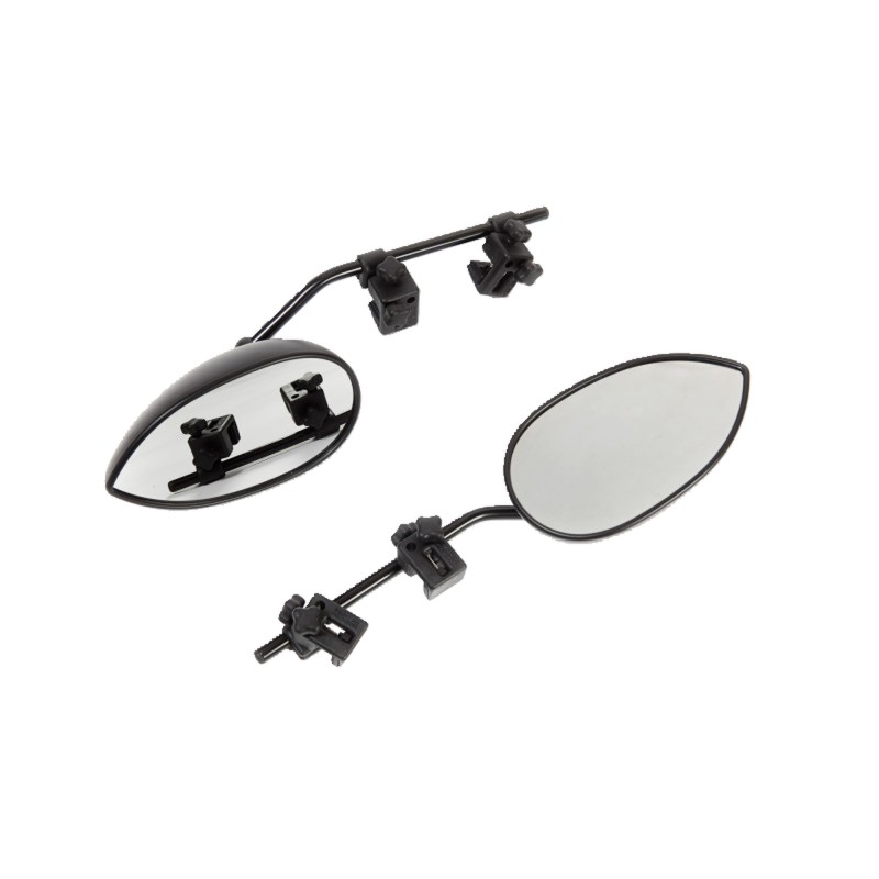 RETROVISEURS AERO CONVEXE PAR 2 BRAS 41 CM