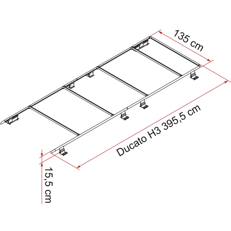 ROOF RAIL DUCATO H3 FIAMMA