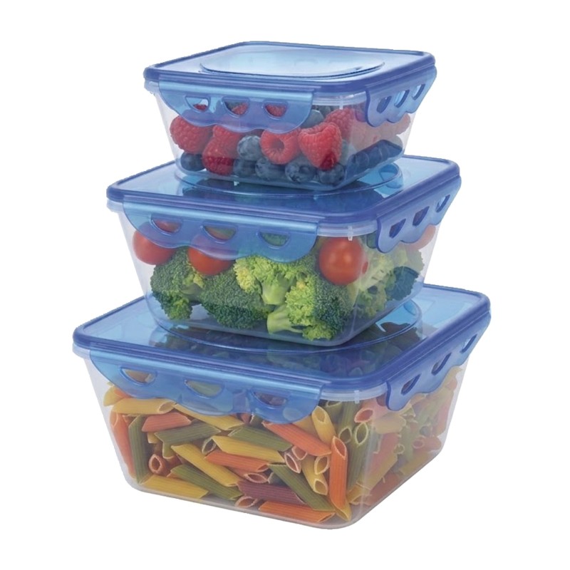 SET DE 3 BOÎTES DE CONSERVATION HERMETIQUES