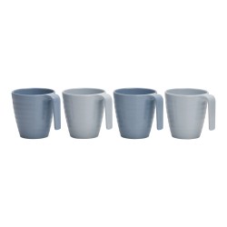 SET DE 4 MUGS NUANCES DE BLEU