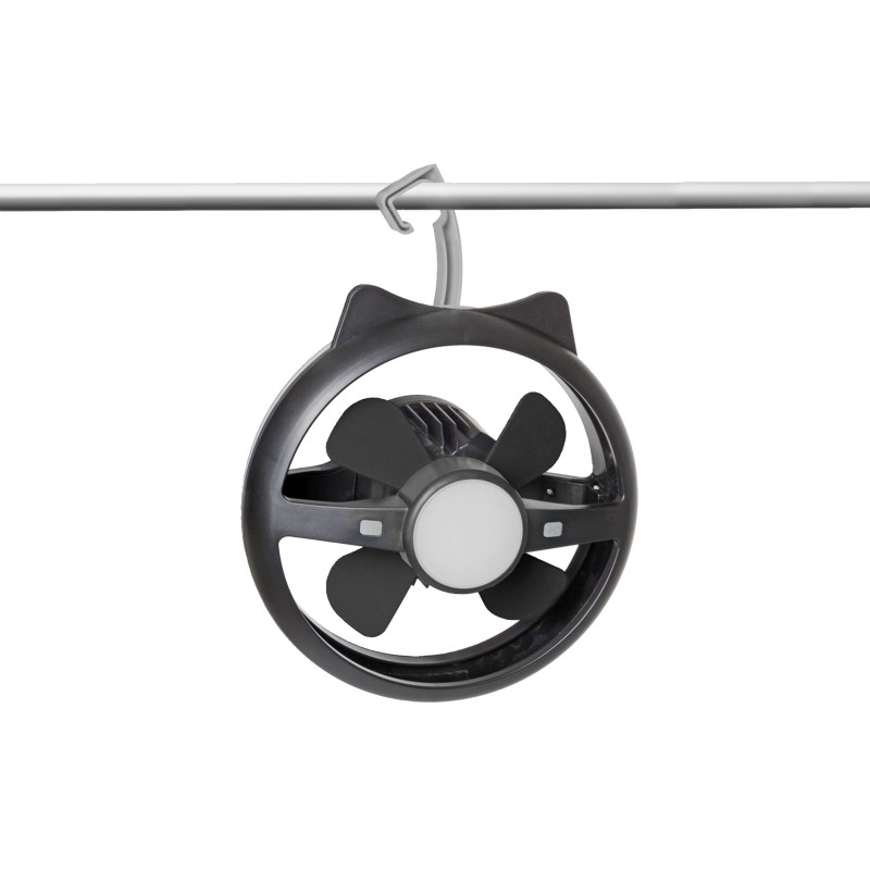 VENTILATEUR ET LAMPE À LED AVEC CROCHET ATMO RG - BRUNNER