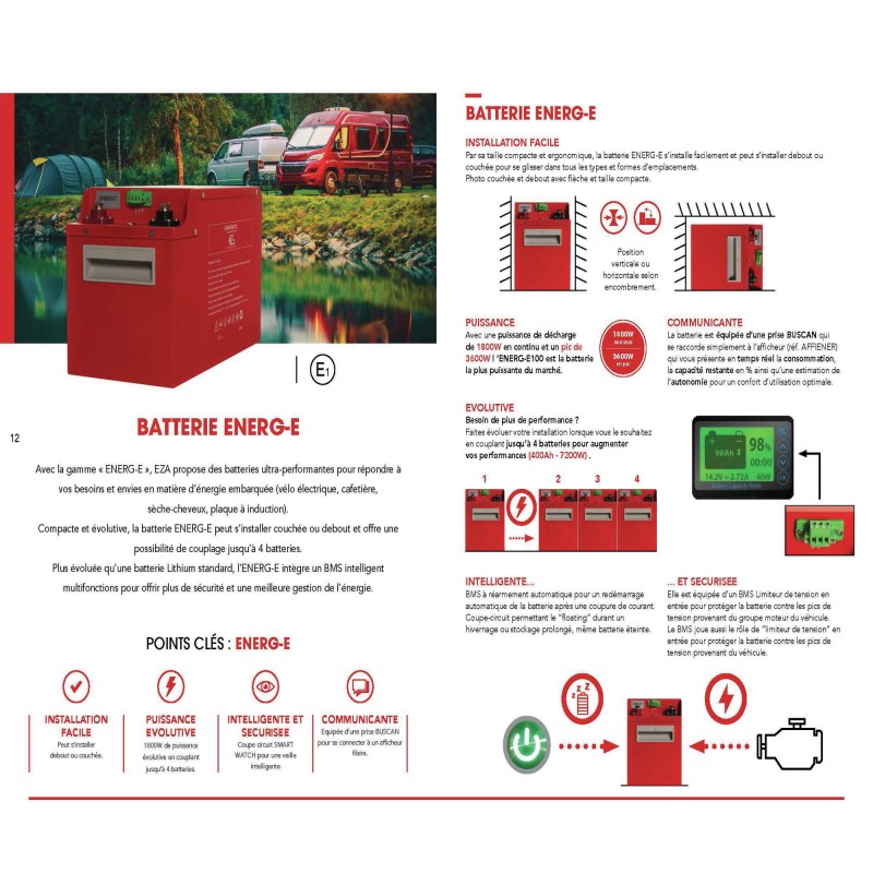BATTERIE LITHIUM EZA ENERGIE 12V