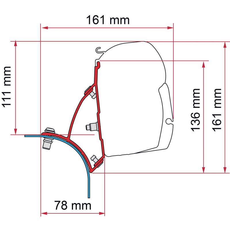 KIT VW T5 / T6 LIFT ROOF - DB F45S - FIAMMA