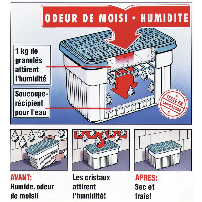 ABSORBEUR D'HUMIDITE 1 KG