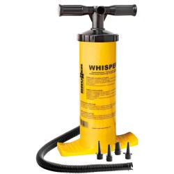 POMPE DE GONFLAGE MANUELLE WHISPER AVEC 4 EMBOUTS BRUNNER