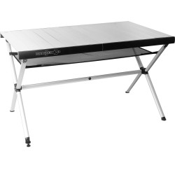 TABLE ACCELERATE COMPACK 4 ALU ENROULABLE A LATTES 120 X 80 X 71 CM BRUNNER