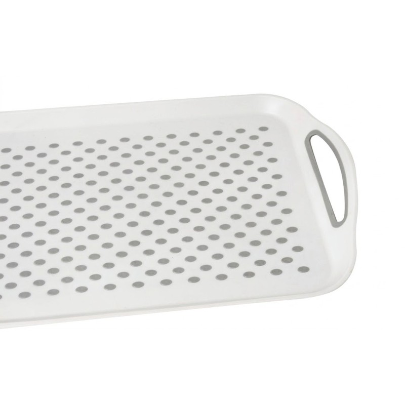 EGOUTTOIR A VAISSELLE PLIABLE AVEC PLATEAU DROPPER FOLD-AWAY GRIS BLANC BRUNNER