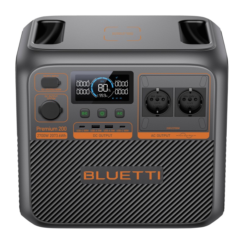 STATION D'ENERGIE PORTABLE PREMIUM 200 V2 2700 W / 2073,6 Wh BLUETTI