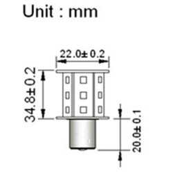 AMPOULE LED MOOVE BA15S