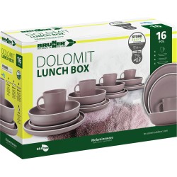 PACK VAISSELLE BOX DOLOMIT STONE TOUCH ANTIGLISSE BRUNNER