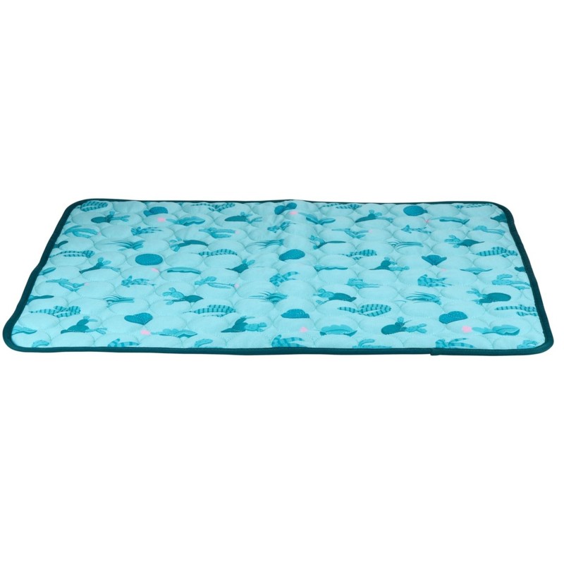 Tapis rafraichissant 62 x 50 cm pour animaux bleu