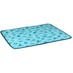 Tapis rafraichissant 62 x 50 cm pour animaux bleu