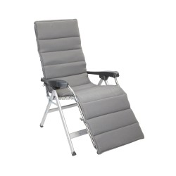 Housse universelle de fauteuil relax rembourrée luxe grise