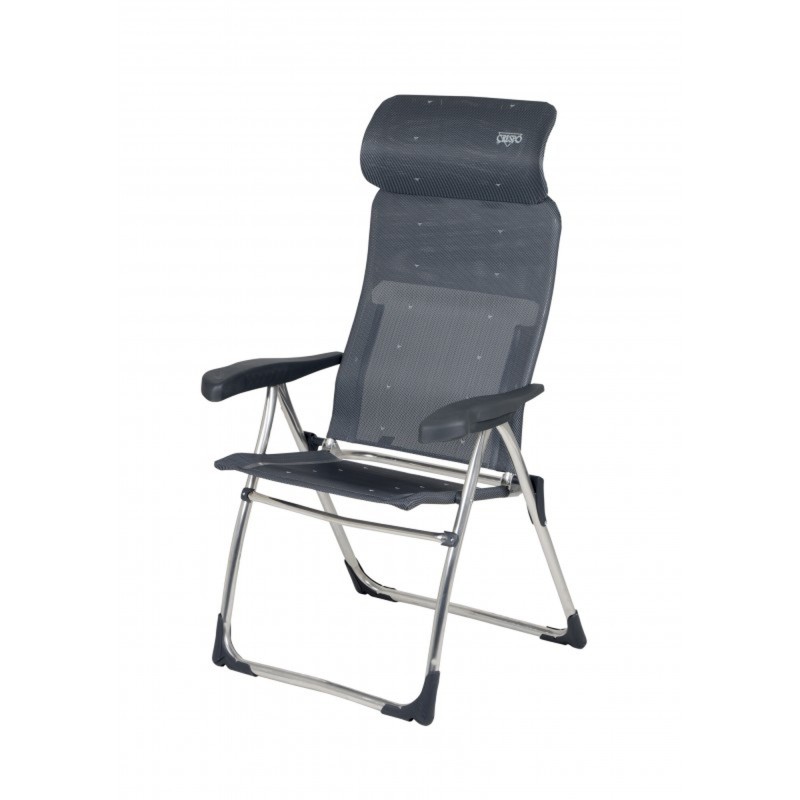 FAUTEUIL CLASSIC ERGONOMIC AVEC APPUI-TETE GRIS CRESPO