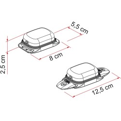 ÉCLAIRAGE EXTÉRIEUR À LED WARNING SOLAR - FIAMMA
