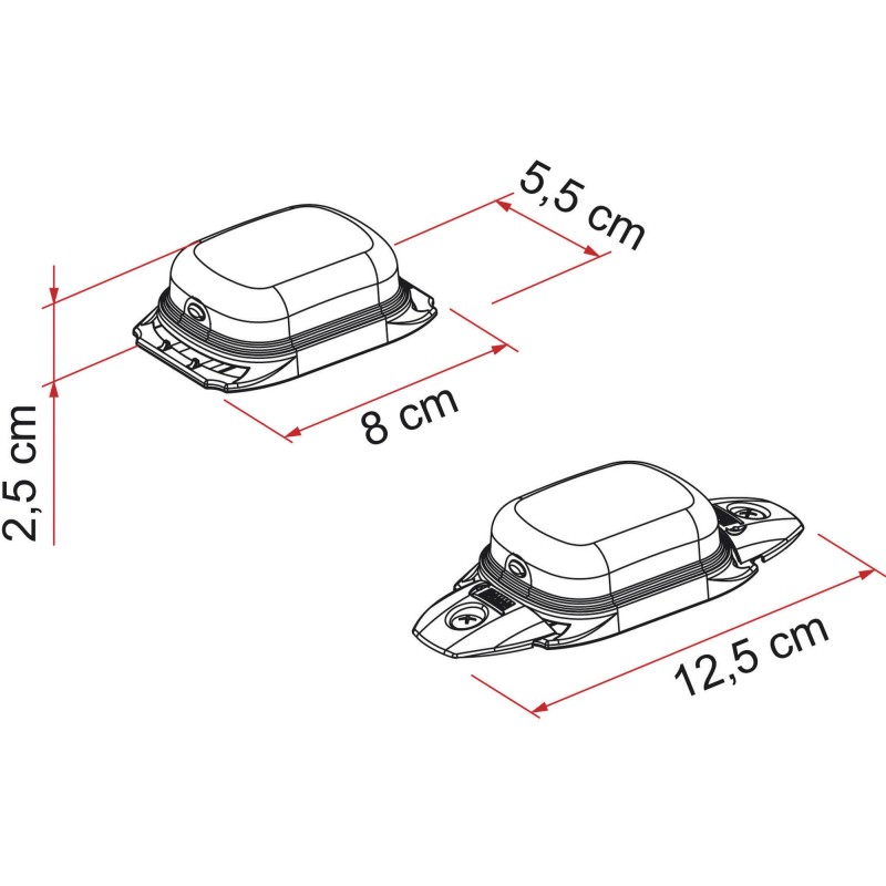 ÉCLAIRAGE EXTÉRIEUR À LED WARNING SOLAR - FIAMMA