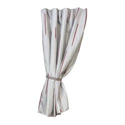SET DE 6 RIDEAUX POUR AUVENT GRIS