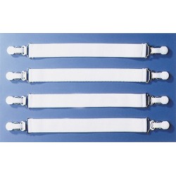 Lot de 4 sangles élastiques de fixation pour drap élastiques