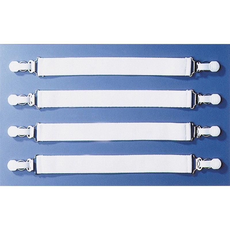 Lot de 4 sangles élastiques de fixation pour drap élastiques