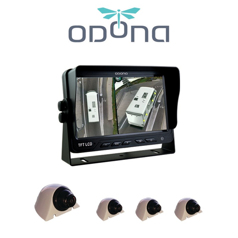 CAMERA VIEW 360° ODONA + MONITEUR 7 POUCES BLANC