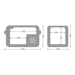 REFRIGERATEUR CONGELATEUR A COMPRESSION PORTABLE DOMETIC CFX3