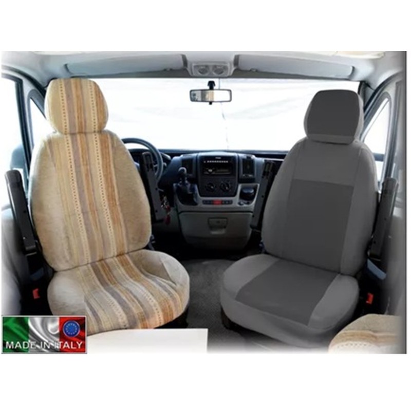 HOUSSE SIÈGE UNIVERSELLE + APPUI TÊTE x2 FORME 1