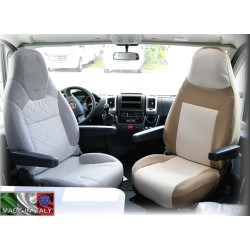 HOUSSE SIÈGE UNIVERSELLE + APPUI TÊTE x2 FORME 2