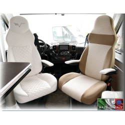HOUSSE SIÈGE UNIVERSELLE + APPUI TÊTE x2 FORME 4