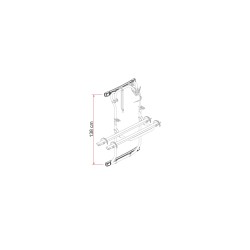 KIT BARS PORTE-VÉLOS FIAMMA DJ SPRINTER 06 CRAFTER 06 16