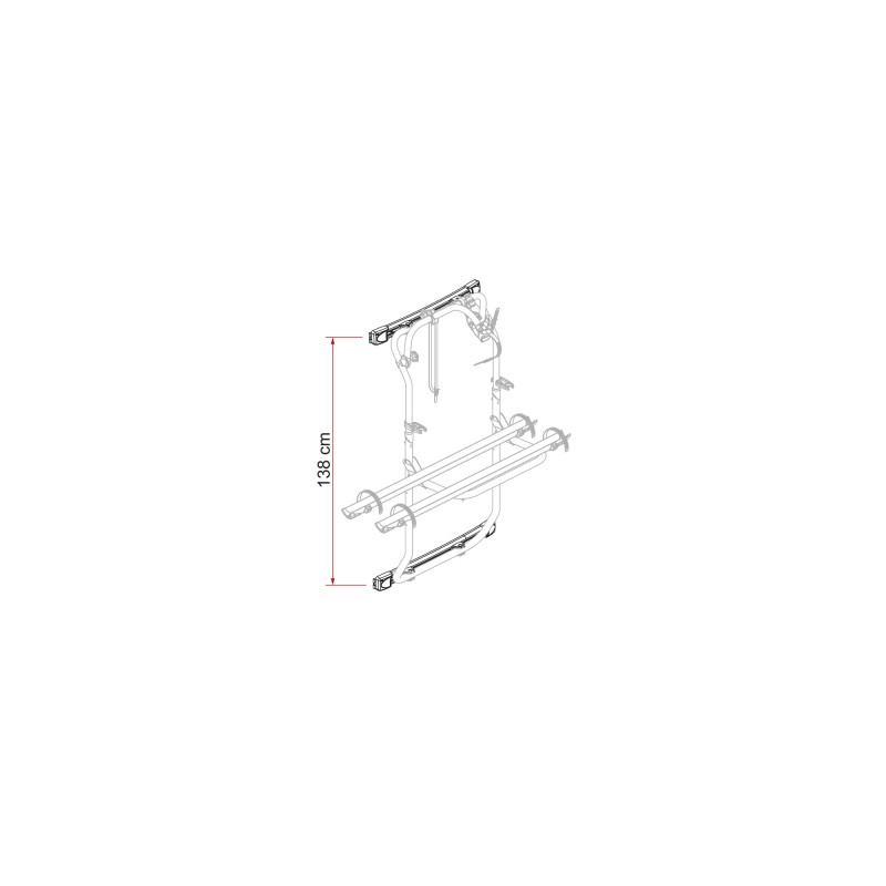 KIT BARS PORTE-VÉLOS FIAMMA DJ SPRINTER 06 CRAFTER 06 16