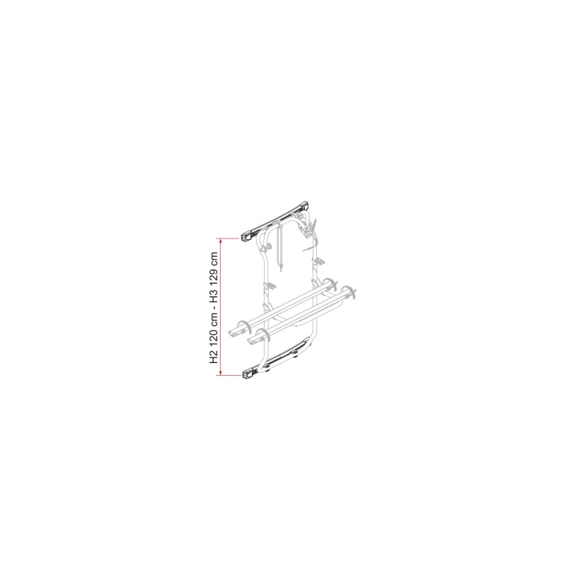 KIT BARS PORTE-VÉLOS FIAMMA DJ TRANSIT  14