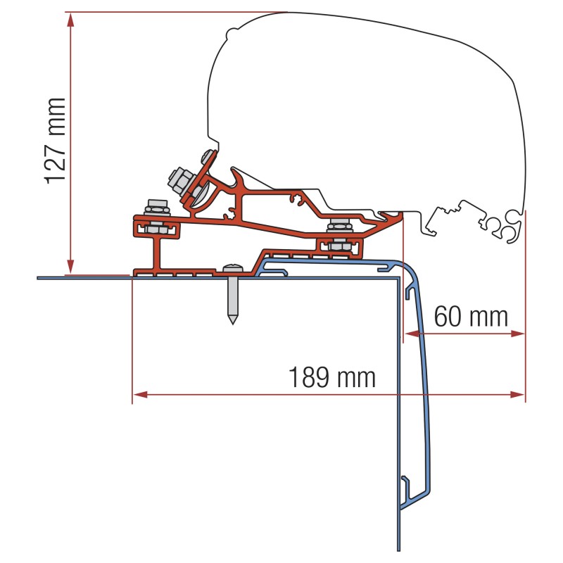 ADAPTATEUR RAPIDO C LINE 450 F65/F80 - FIAMMA