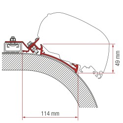 ADAPTATEUR F65 F80 RAPIDO DISCTINCTION 400 - FIAMMA