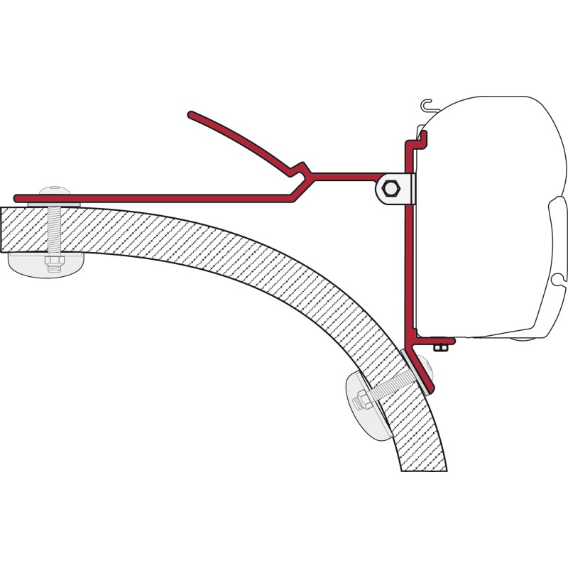 ETRIER MODULAIRE 8 CM U - FIAMMA