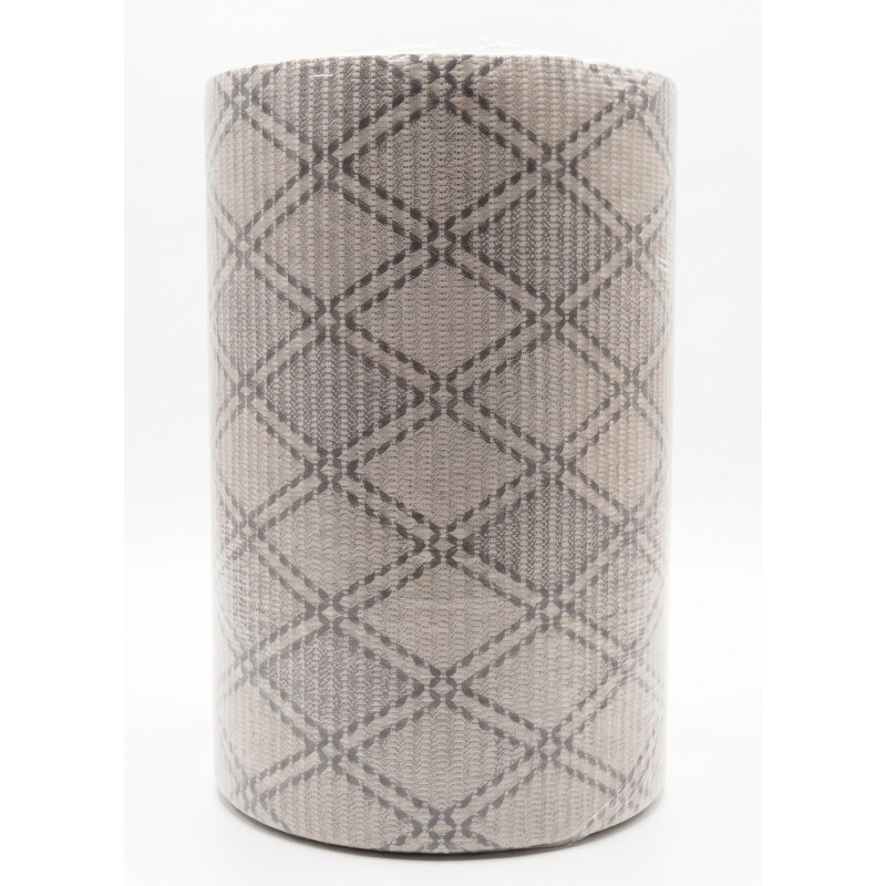 TAPIS DUNA 0,65 X 15 M GRIS AVEC LOSANGE