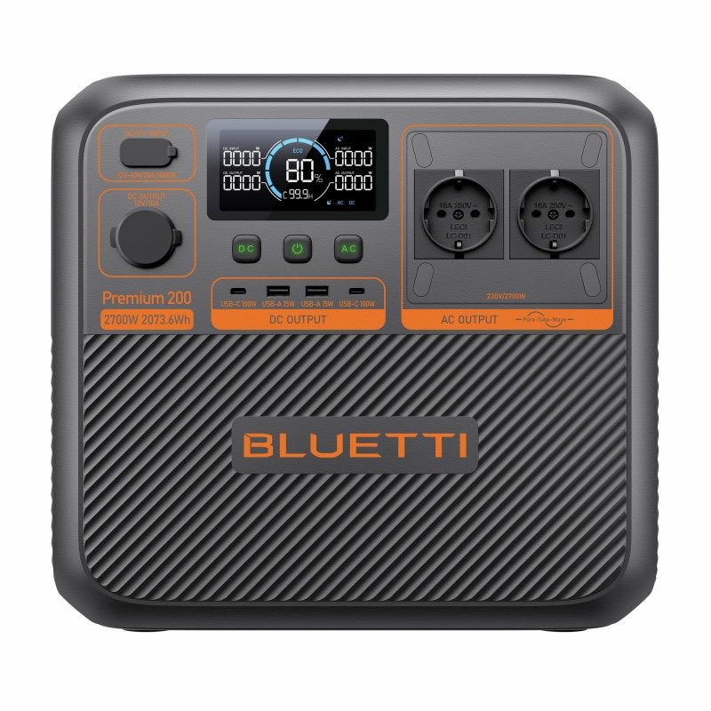 STATION D'ENERGIE PORTABLE PREMIUM 200 V2 2700 W / 2073,6 Wh BLUETTI