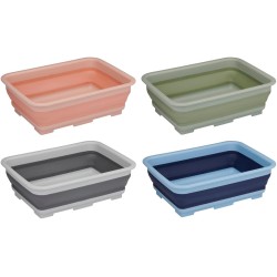 BASSINE RECTRACTABLE RECTANGULAIRE 37 X 27 X 12 PASTEL