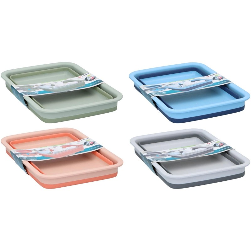 BASSINE RECTRACTABLE RECTANGULAIRE 37 X 27 X 12 PASTEL