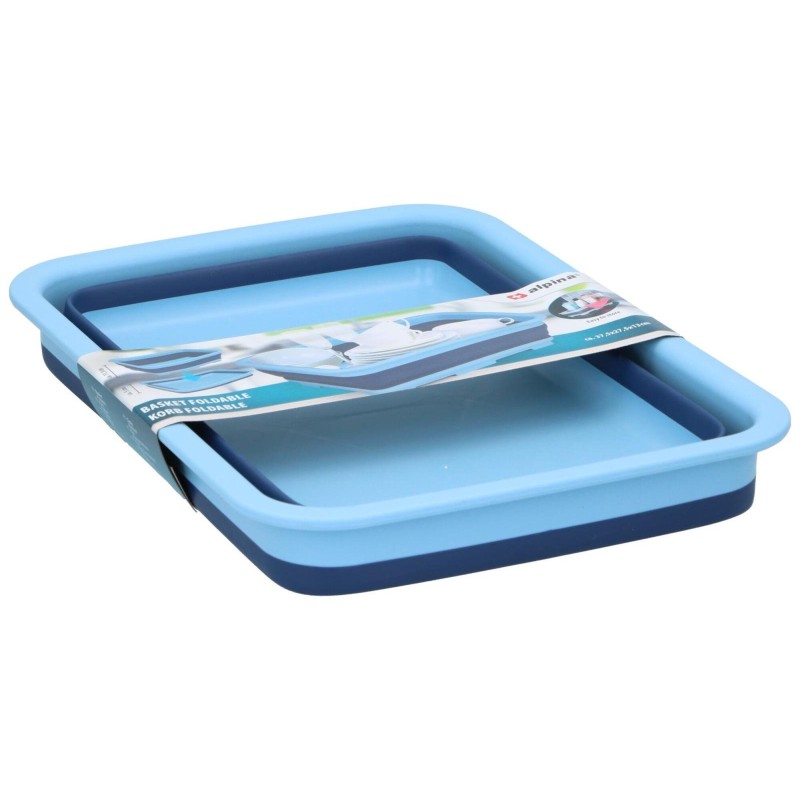 BASSINE RECTRACTABLE RECTANGULAIRE 37 X 27 X 12 PASTEL