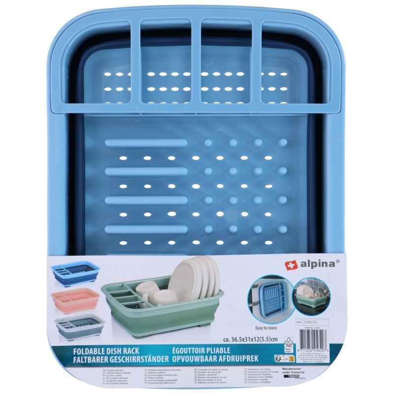EGOUTTOIR A VAISSELLE RETRACTABLE PASTEL