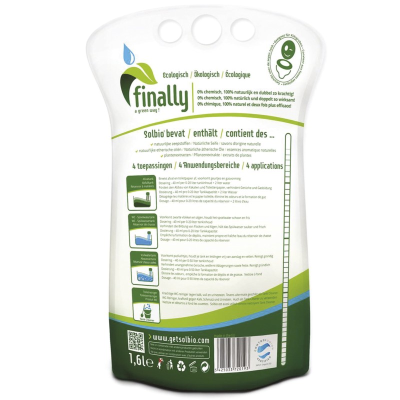ADDITIF SANITAIRE BIOLOGIQUE WC 1,6L - SOLBIO
