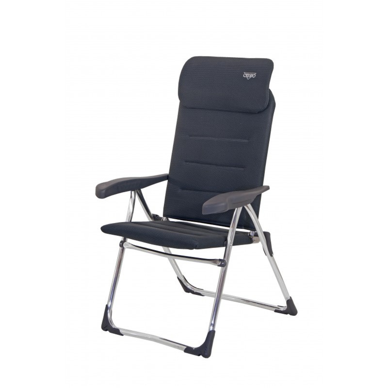 FAUTEUIL AIR ELITE COMPACT AVEC APPUI TETE PLAT GRIS - CRESPO